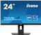 24" ETE IPS-panel, 1920x1080, 15cm Height Adj. Stand, 4ms, 250cd/m2, Speakers, HDMI, DisplayPort (23,8" VIS)
