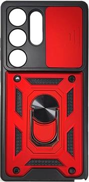 MM TPU SAM GALAXY S25 ULTRA - ANTI-SHOCK WITH RING crvena