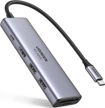 Ugreen 6in1 USB-C HUB 4K HDMI+card reader+2xUSB+PD 100W