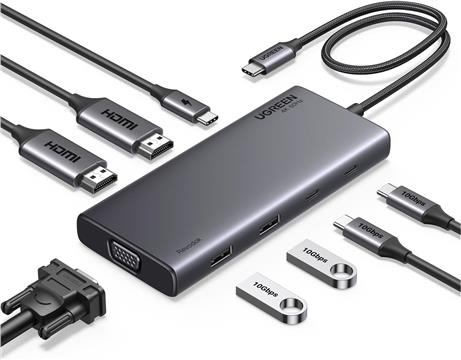 UGREEN 8in1 USB-C 4K docking station, 100W PD