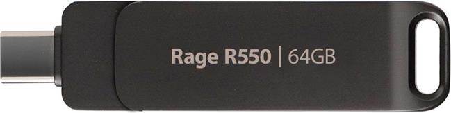Patriot 64GB 100MB/s Rage 550 USB 3.2 + USB-C memory stick