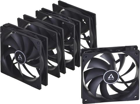 ARCTIC F12 PWM PST (Black) - 5 Pack