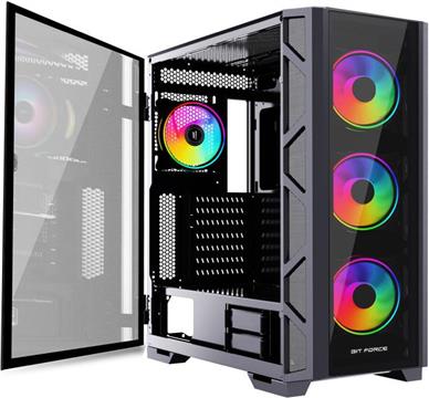 Bit Force Gamer Pro PC i94080 - Intel Core i9 14900K, 32GB DDR5, 1TB SSD, RTX 4080, WiFi, Win 11 Pro