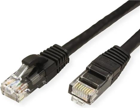 Roline VALUE UTP mrežni kabel Cat.6A (Class EA) 0.5 m, crni