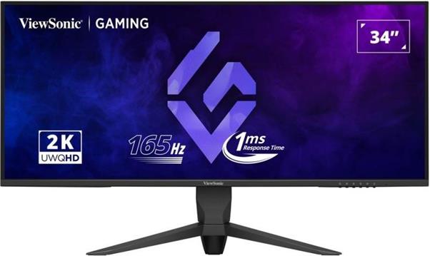 ViewSonic Monitor VX3480-2K-PRO, 34" 3440x1440, 165Hz-1ms, 2xHDMI, 1DP, HA stand