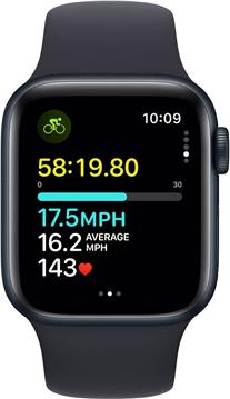 APPLE Watch SE GPS + Cellular 40mm Midnight Aluminium Case with Midnight Sport Band - S/M
