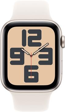 APPLE Watch SE GPS + Cellular 40mm Starlight Aluminium Case with Starlight Sport Band - M/L
