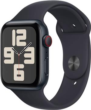 APPLE Watch SE GPS + Cellular 44mm Midnight Aluminium Case with Midnight Sport Band - M/L