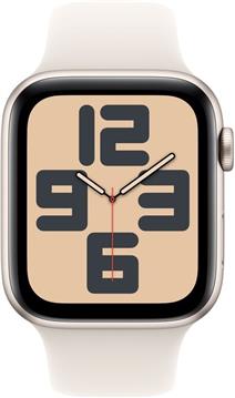APPLE Watch SE GPS + Cellular 44mm Starlight Aluminium Case with Starlight Sport Band - M/L