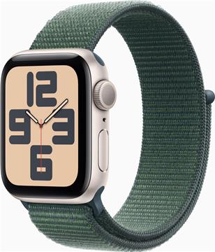 APPLE Watch SE GPS 40mm Starlight Aluminium Case with Lake Green Sport Loop
