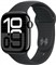 APPLE Watch Series 10 GPS + Cellular 42mm Jet Black Aluminium Case with Black Sport Band - M/L