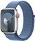 APPLE Watch Series 10 GPS + Cellular 46mm Silver Aluminium Case with Blue Cloud Sport Loop