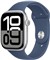 APPLE Watch Series 10 GPS + Cellular 46mm Silver Aluminium Case with Denim Sport Band - M/L