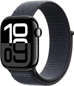 APPLE Watch Series 10 GPS 42mm Jet Black Aluminium Case with Black Sport Band - S/M