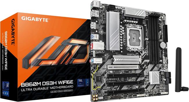 Gigabyte B860M DS3H WIFI6E, DDR5, SATA3, USB3.2GEN2, DP, WIFI 6E, LGA1851 MATX