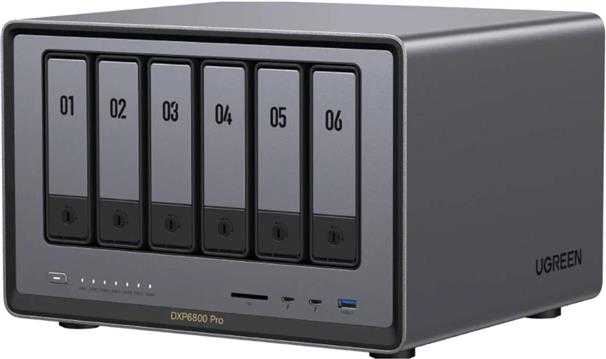 URGREEN NASYNC DXP6800 PRO for 6+2 disks, Intel i5-1235U, 8GB DDR5, 2x 10GBE Network