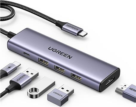 Ugreen 5-in-1 USB-C Hub (100 W PD, 4K@30Hz HDMI)