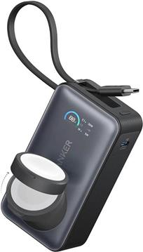 Anker MagOn Powerbank 10000 mAh, 35W with built-in cable and wireless Apple Watch charging