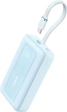 Anker Zolo Powerbank 10000 mAh, 30W with built-in USB-C cable, blue
