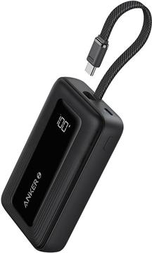 Anker Zolo Powerbank 20000 mAh, 30W with built-in USB-C cable, black