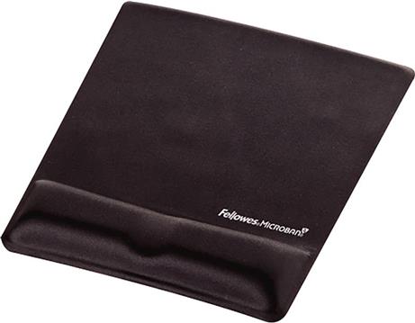 Fellowes Health-V™ Fabrik Wrist/Mouse Pad, Black
