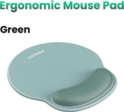 Ugreen ergonomic mouse pad with wrist rest - green