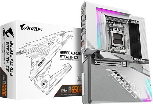 Matična ploča AORUS B650E STEALTH ICE - motherboard - ATX - Socket AM5 - AMD B650