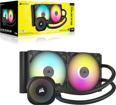 Vodeno Hlađenje Corsair Titan 280 RXRGB AIO, 280mm Radiator, Liquid CPU Cooler, CW-9061017-WW