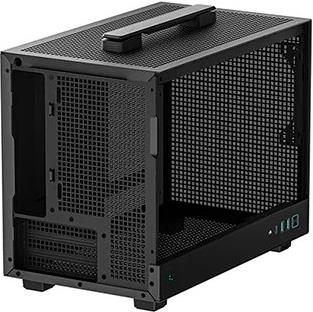 Case DeepCool CH160 WH, Mini-ITX, Tempered Glass, Black