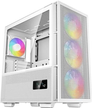 Case DeepCool CH560 Digital WH, E-ATX, ARGB, LCD, Tempered Glass, White