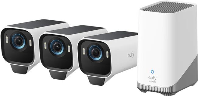 Anker Eufy Security eufyCam S3 Pro set of 3 cameras + base