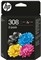 Tinta HP 308 Black/Tri-Color Combo 2-Pack, 6L6S6UE