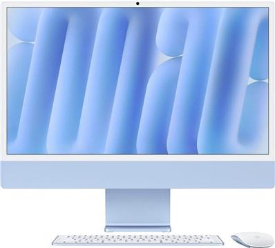 Apple 24-inch iMac with Retina 4.5K display: Apple M4 chip with 10-core CPU and 10-core GPU, 16GB, 256GB SSD - Blue