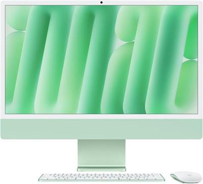 Apple 24-inch iMac with Retina 4.5K display: Apple M4 chip with 10-core CPU and 10-core GPU, 16GB, 256GB SSD - Green