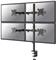 Neomounts FPMA-D550D4BLACK pokretni stolni nosač za 4 ekrana 13"-32" - crni