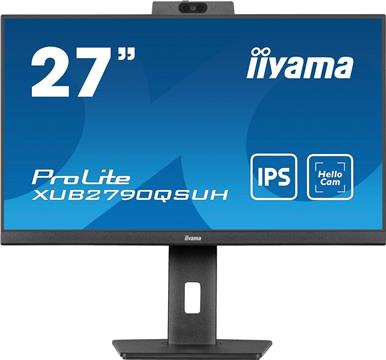 Monitor iiyama ProLite XUB2790QSUH-B1, 27" QHD IPS, 100Hz, 0.4ms, HDMI, DP, USB-C, KVM, zvučnici, pivot, crni