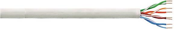 U/UTP kabel Cat.5e 4x2xAWG26/7 stranded CCA, PVC, sivi, pak. 100m (cijena po metru, prodaja na kolut)