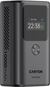 CANYON power bank OnPower 130 TFT 10000 mAh PD30W Dark Grey
