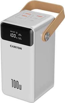 CANYON power bank OnPower 610 metal 60000 mAh PD100W White