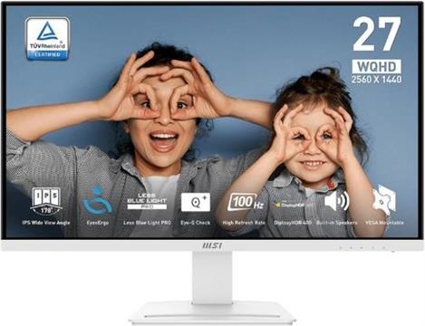 Monitor MSI PRO MP273QW E2 27" / WQHD / IPS / 100Hz / 1ms MPRT (white)
