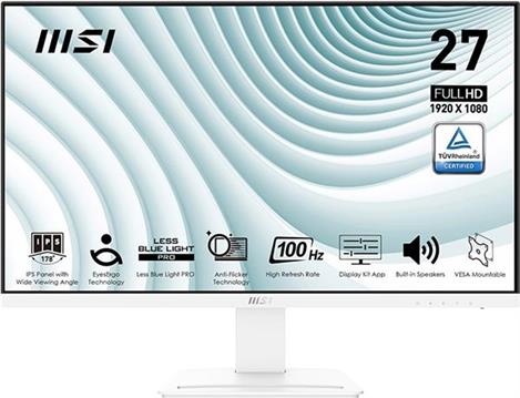 Monitor MSI PRO MP273AW 27" / FHD / IPS / 100Hz / 1ms MPRT (white)