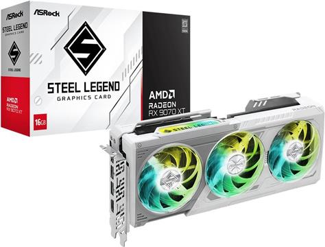 Grafička kartica ASRock Radeon RX 9070 XT Steel Legend 16GB