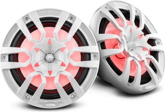 Marine zvučnici DS18, NXL-10, Bijeli 10", 2 sistemski, 200W RMS, 4 ohma. LED Light