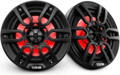 Marine zvučnici DS18, NXL-8, Crni 8" (20,32 cm), 2 sistemski, 125W RMS, 375W Peak Power, 4 ohma, LED Light