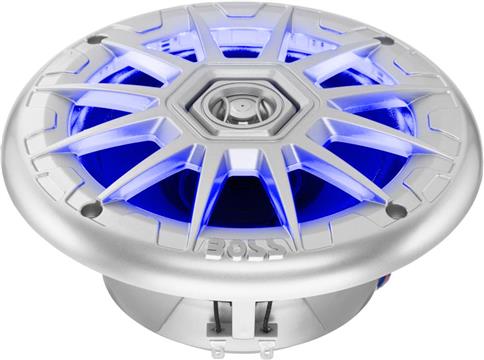 Zvučnici BOSS MARINE MRGB65S, 6.5", 200W, multi LED, dvosistemski, srebrni