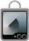 Samsung Silicone Case with Ring Z Flip 6 siva
