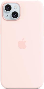 Apple iPhone 15 Plus Silicone Case with MagSafe light pink