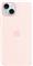 Apple iPhone 15 Plus Silicone Case with MagSafe light pink