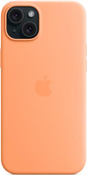 Apple iPhone 15 Plus Silicone Case with MagSafe orange sorbet