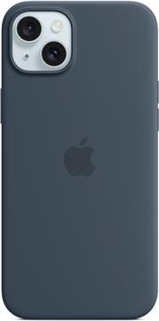 Apple iPhone 15 Plus Silicone Case with MagSafe storm blue